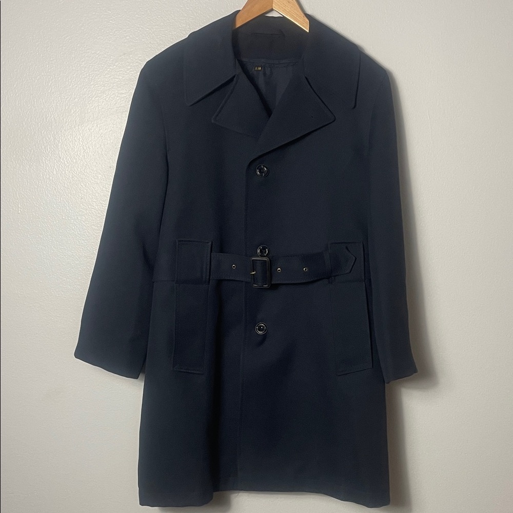 Richman Brothers Men’s Navy Blue Overcoat‎ Size 38S